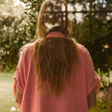 Castor Pink Broken Stripe Caftan