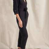 Pan Black Boucle Jumpsuit