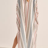 Pollux Byron Stripe Maxi Caftan Dress