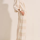 Delian Cream Boucle Stripe Jacket
