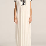 Luna Folk Embroidery Silk Caftan