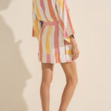 Ariane Sunion Stripe Kimono Robe