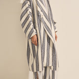 Cypress Chios Boucle Stripe Coat