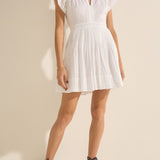 Adonis Striped Cotton Voile Dress