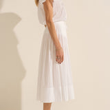 Diana White Voile Skirt
