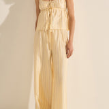 Pellias Killini Stripe Silk Pants