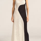 Pharos Black & White Hand Crochet Dress