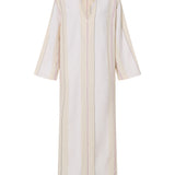 Agave Cream Boucle Stripe Caftan