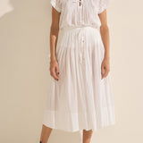 Diana White Voile Skirt