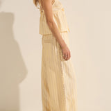 Pellias Killini Stripe Silk Pants