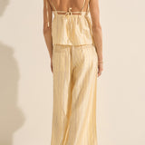 Pellias Killini Stripe Silk Pants