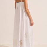 Nisus White Cotton Poplin Dress
