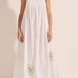 Nisus White Cotton Poplin Dress