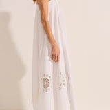 Nisus White Cotton Poplin Dress
