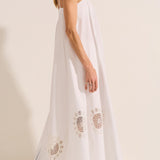 Nisus White Cotton Poplin Dress
