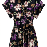 Sample - Sestus Hibiscus Print Playsuit