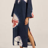 Achilles Hand Tie-Dye Denim Caftan