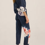 Pan Hand Tie-Dye Denim Boilersuit