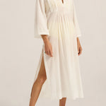 ILIO NEMA Sunion White Voile Caftan