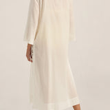 ILIO NEMA Sunion White Voile Caftan