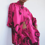 Cronos Hand Dyed Oversized Silk Shirt