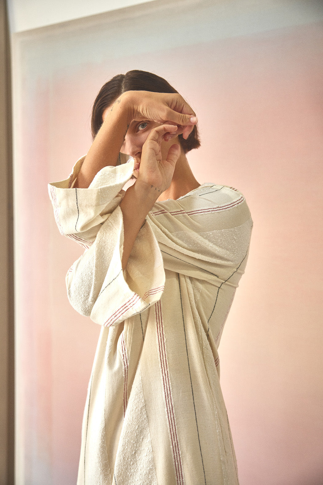 ILIO NEMA Cream Boucle Stripe