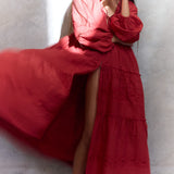 ILIO NEMA Red Cotton Voile