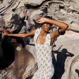 Maia Shell Stripe Voile Dress