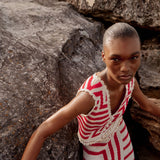 Clythie Graphic Crochet Vest