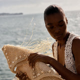 Flora White Crochet Vest