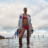 PRE-ORDER Artemis Blue Sarong Shirtdress