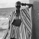 Apollo Thessa Stripe Caftan