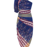 Aegina Ikat Scarf Print Dress