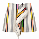 SAMPLE - Afro Borken Stripe Mini Skirt