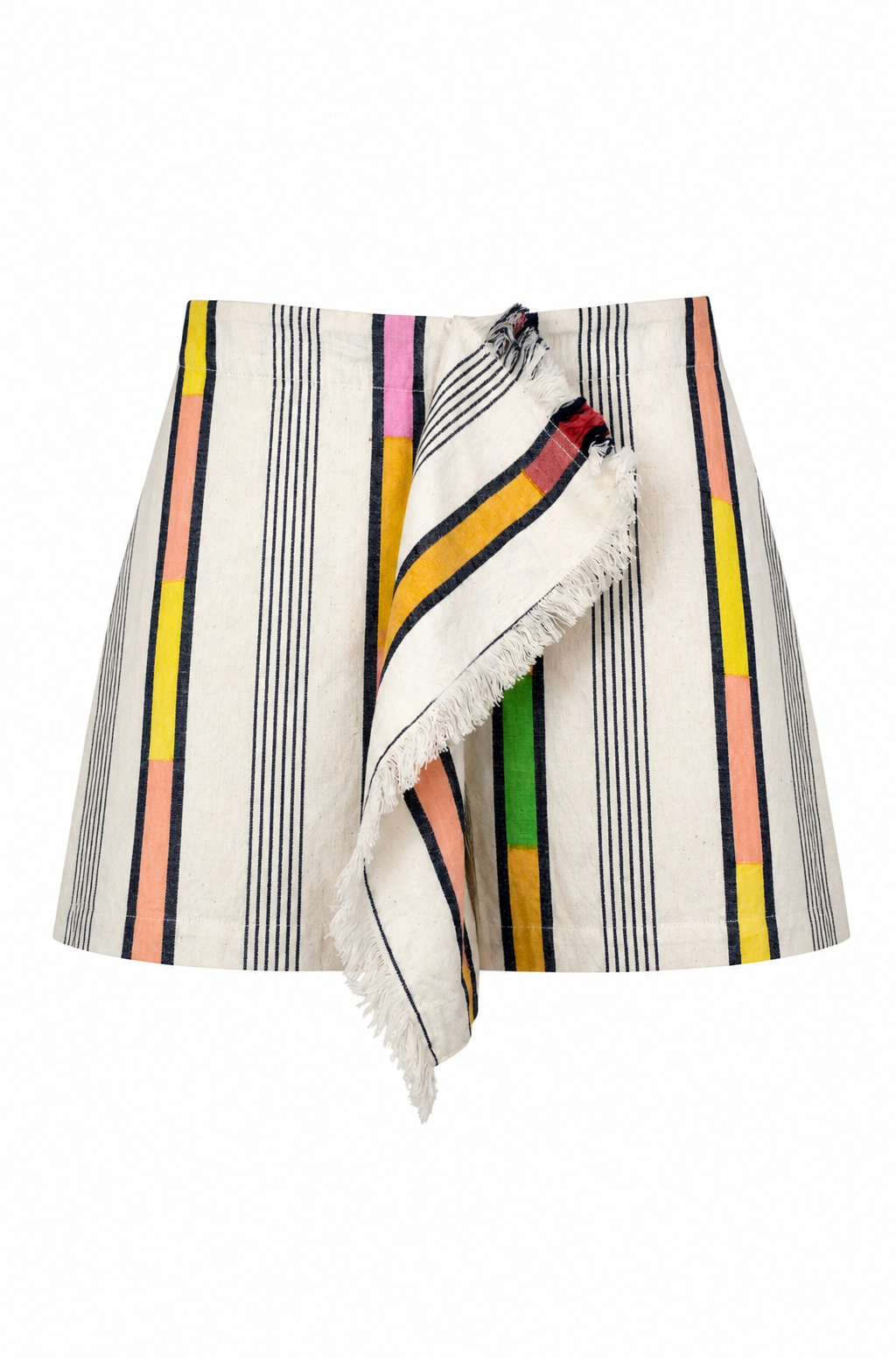 SAMPLE - Afro Borken Stripe Mini Skirt