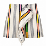 SAMPLE - Afro Borken Stripe Mini Skirt