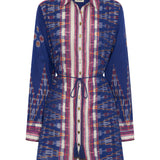 Arion Ikat Scarf Print ShirtDress