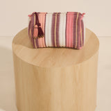 Coral Fez Stripe Toiletries Bag