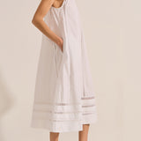 Griffin Crochet Poplin Dress