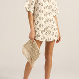 Abas Shell Stripe Voile Skirt