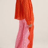 Cleobis Red & Pink Eyelet Shirt