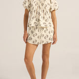 Moira Shell Stripe Voile Top