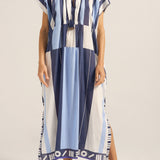 PRE-ORDER Thaddeus Blue Sarong Caftan