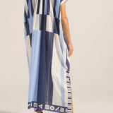 PRE-ORDER Thaddeus Blue Sarong Caftan