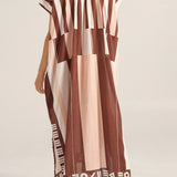PRE-ORDER Thaddeus Pink & Brown Sarong Caftan