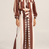 Creon Pink & Brown Sarong Skirt