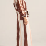Creon Pink & Brown Sarong Skirt