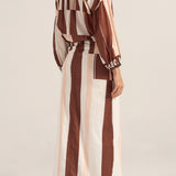 Creon Pink & Brown Sarong Skirt