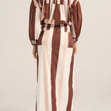 Creon Pink & Brown Sarong Skirt