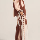 Clio Pink & Brown Sarong Pants